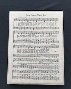 How Great Thou Art- Leatherette Plaque