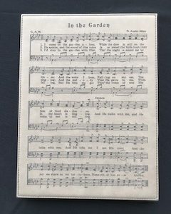 In The Garden- Leatherette Plaque