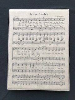 In The Garden- Leatherette Plaque