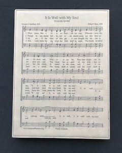 It Is Well With My Soul- Leatherette Plaque