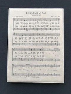 It Is Well With My Soul- Leatherette Plaque