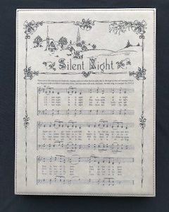Silent Night- Leatherette Plaque