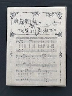 Silent Night- Leatherette Plaque