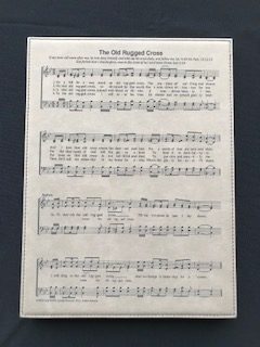 Old Rugged Cross- Leatherette Plaque