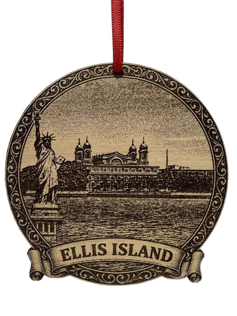 Ellis Island w/ Statue of Liberty
