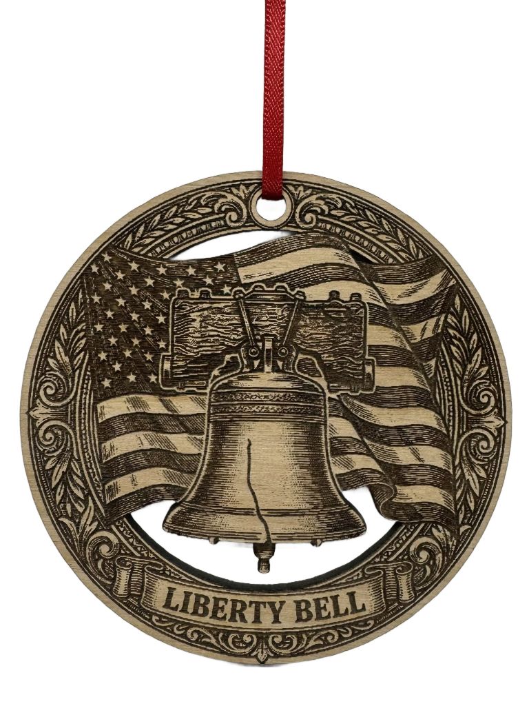 Liberty Bell w/ American Flag